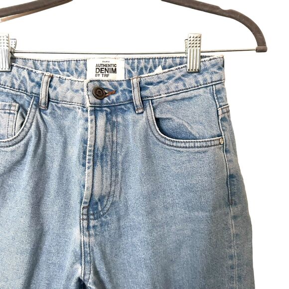 ZARA TRF Mom Fit High Rise Ankle Denim Sz 2 - Picture 5 of 5